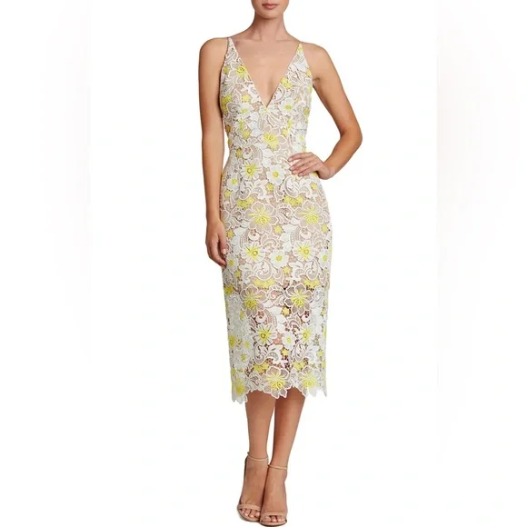 open lace back dress Sasha Dress – Dress the Population